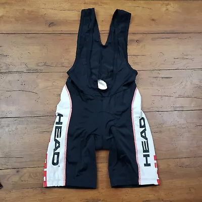 Head Mens Small Cycling Bibshorts Vintage Czech 14.5  5.5  (8.5/10) • $29.95