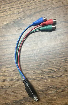 S Video 7 Pin To 3 RCA Female RGB Component Cable Adapter Cord Converter • $6.40