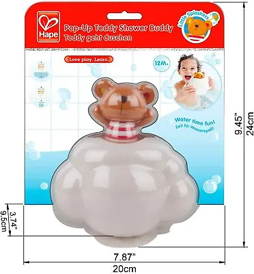 $18.99 • Buy Hape Pop-Up Teddy Shower Buddy | Award Winning Little Fun Baby Bath Toy For Kids