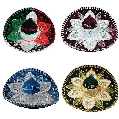 Youth Mexican Mariachi Hat Sombrero Charro Cinco De Mayo Costume • $59.99