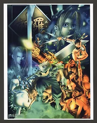 Final Fantasy VII 7 Playstation 1 PS1 PC Game Promo Ad Art Print Wall Poster (C) • $14.95