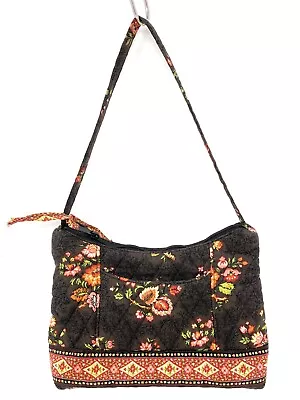 Vera Bradley Molly In Chocolat - Shoulder Bag - Handbag - Purse - Brown Floral • $14.45