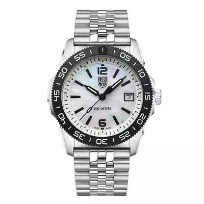 New Luminox Pacific Diver ST Steel White Mother Of Pearl Dial Men Watch XS.3126M • $581.63