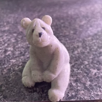 Quarry Critters “Bam Bam” Bear Stone-like Figurine Second Nature Designs • $8