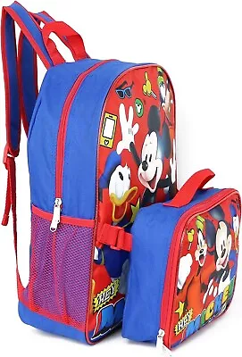 Group Ruz Mickey Mouse 16  Backpack W/Detachable Lunch Box • $21.99