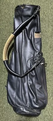 RARE Vintage Mackenzie Golf Bag “Tommy Bahama” / Black Leather • $250