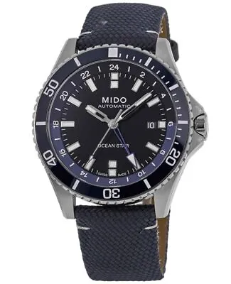 Mido Ocean Star GMT Black Dial Fabric Men's Watch M026.629.17.051.00-PO • $797