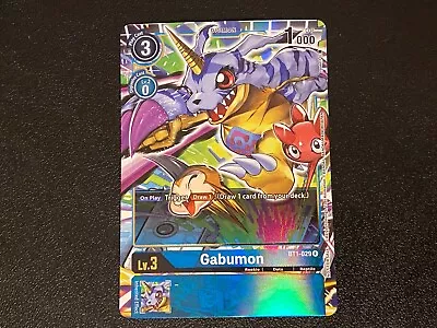 Gabumon Alternate Art - BT1-029 - Near Mint - Digimon TCG • $2.90