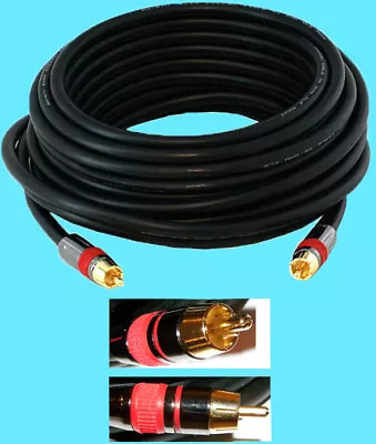 Ultra Gold SUBWOOFER Digital Audio Video Cable Coaxial 35 Foot Ft Coax NEW AV • $36.89