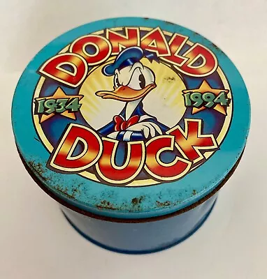 VALDAWN Disney Donald Duck Character Watch In Tin Vintage 1994 • $35