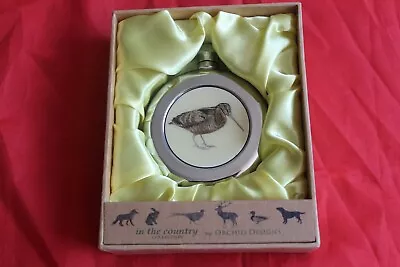 Orchid Designs In The Country Collection Hip Flask Of A Partridge Brand New • £20