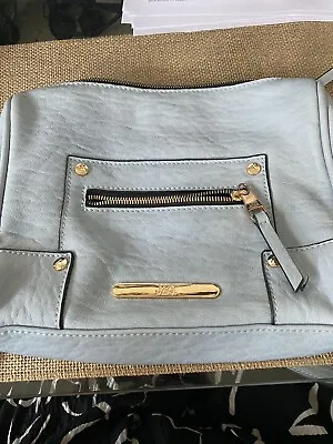 Jag Leather Light Blue Cross-Body Hand Bag Great Condition Unwanted Gift • $23