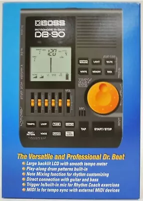 BOSS DB-90 Dr. Beat Metronome Portable Tap Tempo Rhythm Coach MIDI & PCM • $119.99