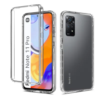 For Xiaomi Redmi Note 11 Pro 4G 5G - Full Clear Shockproof Bumper Gel Case Cover • £3.99