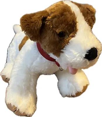 Build-A-Bear Plush Puppy Dog Terrier White & Tan 18  Long • £9.99