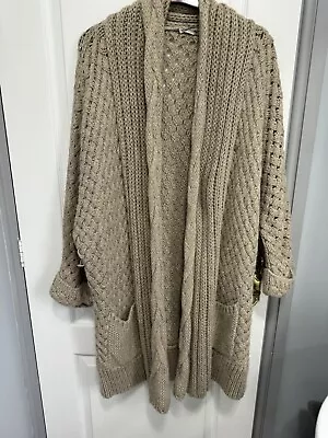 M&S Chunky Loose Knit Mohair Blend Cardigan • £13