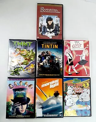 Lot Of 7 Kids DVD's TMNT Eloise Tin Tin Charlie Chocolate Max & Ruby Disney 723 • $7.99