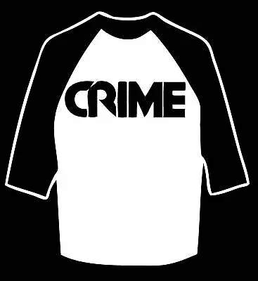 Crime Baseball Shirt Kbd Punk Lewd Fang Weirdos Mdc Queers Dwarves Screeching  • $18