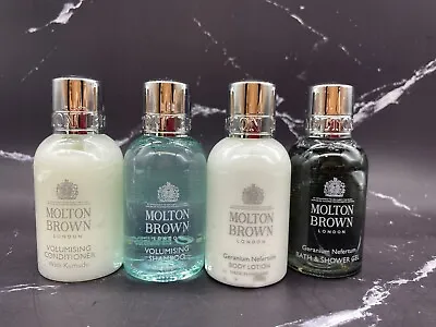 Set/4 Molton Brown Shampoo /Conditioner /Shower  Gel & Body Lotion - 1.7 Oz X 4 • $27.02