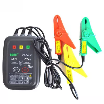 3 Phase Sequence Tester Phase Rotation Meter Indicator Detector Meter 70V~600V • $37.99