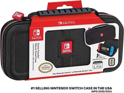 Nintendo Switch Protective Deluxe Travel Case - Black Ballistic Nylon Exterior [ • $43.98