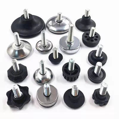 £8.49 • Buy Levelling Machine Feet M6 M8 M10 Screw In Height Adjustable Tilting Swivel Plate