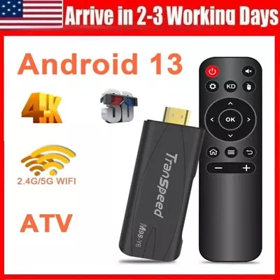 TV Stick Box For Android 13 4K HDR 2.4G 5G Media Player Receiver Set Top Box New • $30.51