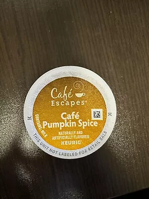 96/pack Cafe Escapes Pumpkin Spice K Cups Bulk Packaging Free Shipping • $32.99