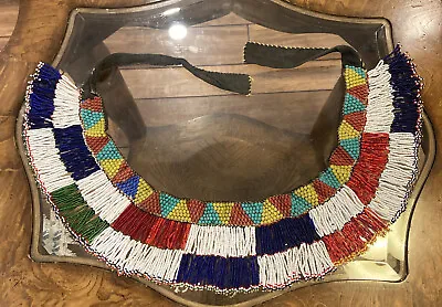 Antique Mayan/Aztec Indian Beaded Fringe Traditional Dancer Belt Folk Art Estate • $95.95