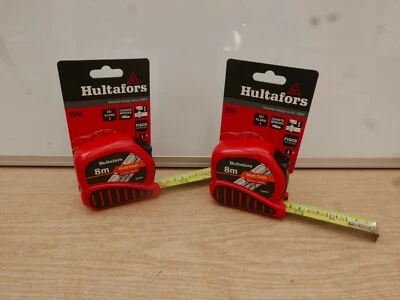 £41.80 • Buy Pair Of Fisco  Hultafors  8m  Brick Mate Tape Measures Bm8m Bmc08