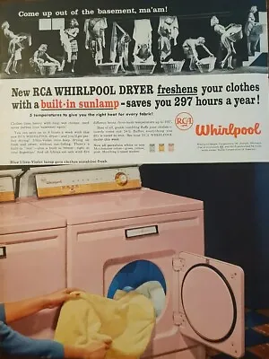 1957 Vintage Whirlpool  Pink Washing Machine Retro 50's • $8.99