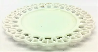 Antique Old Medium Sized Milk Glass Plate Decorative Serving Dish Plant Stand • $24