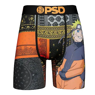PSD Men's X Naruto Patches Black Boxer Brief Underwear Clothing Apparel Class • $30.28
