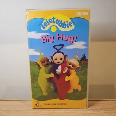 Teletubbies VHS Tape Big Hug 90s Childrens BBC TESTED  • $25