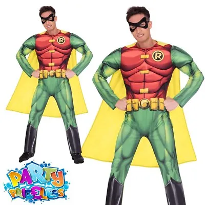 £38.99 • Buy Adult Mens Robin Costume Batman Superhero Book Day Week Fancy Dress Outfit