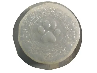 Small Dog Cat Paw Print Memorial Stepping Stone Cement Concrete Craft Mold 7248 • $36