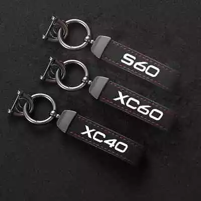 Suede Keychain Key Ring Volvo XC40 XC60 XC90 S40 S60 S90 V40 V50 V60 V90 T6 • $24.99