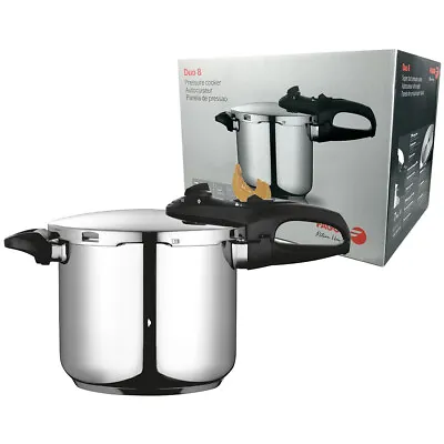 £125.39 • Buy FAGOR  DUO  7.5 Litre Stainless Steel Pressure Cooker Induction Compatible!
