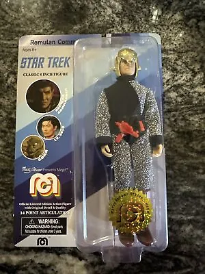 2018 MEGO STAR TREK ROMULAN COMMANDER 8  Action Figure  # 8213 OPEN PACKAGE  • $25