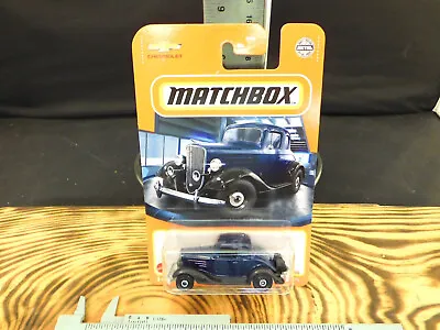 Matchbox 1934 CHEVY MASTER COUPE - 2022 #71/100 - Blue Black Fenders • $3.16
