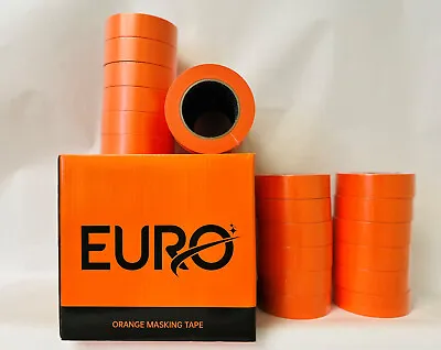 PREMIUM MASKING TAPE Orange 1-1/2 Inch  (24 Rolls) 4 Sleeves Automotive Bodyshop • $89.50