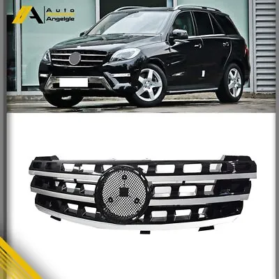 For Benz ML Class W164 2005 2006-2008 Front Sport Hood Black Chrome Grill Grille • $52.57
