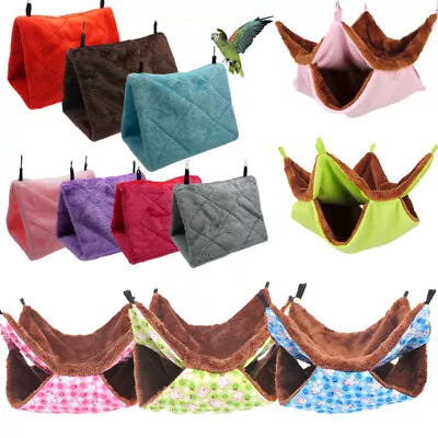 Pet Bird Bed Parrot Parakeet Budgie Warm Hammock Cage Hut Tent Hanging Cave UK • £4.24