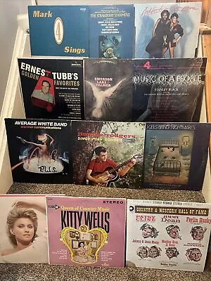 Vintage 12” Vinyl LP  Record Lot Of 12 All In Great Condition Pop Country Rock • $1.99