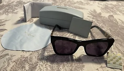 Karen Walker Women's Hallowed Sunglasses Black With Case $220 NWT • $89.95