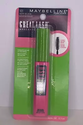 Maybelline Great Lash Mascara 101 Very Black NIB 0.43 Oz • $8.99