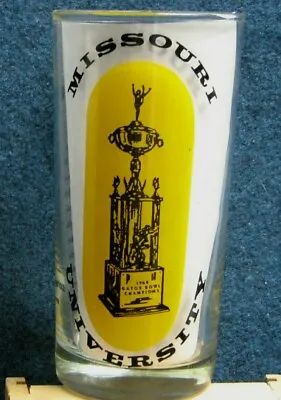1969 Mizzou Drink Glass University Of Missouri Tigers Football Schedule MFA Oil • $14.95
