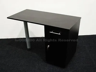  NAIL DESK BLACK  Manicure Technicians Table Station Nail Bar MANICURE TABLE • £135