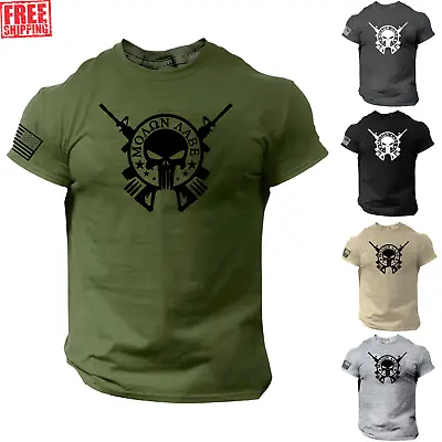 Molon Labe 2nd Amendment Shirt - American Patriotic Soldier Warrior 1776 USA • $15.90