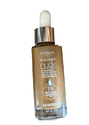 L'Oreal True Match Nude Hyaluronic Tinted Serum - 8.5-9.5 Medium Deep - 1 Oz NEW • $10.99